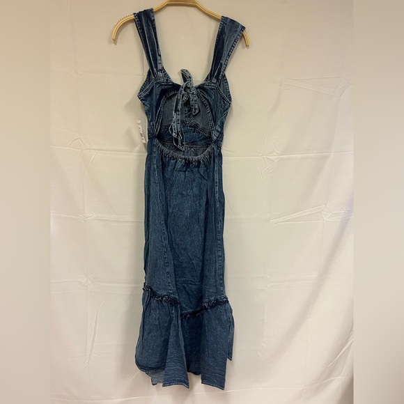NEW Angie Clothing Denim Maxi Dress multiple sizes - Picture 3 of 7